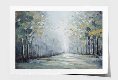 Scenery Woods, Forest Paths, Beauty Wall Art Limited Edition High Quality Print