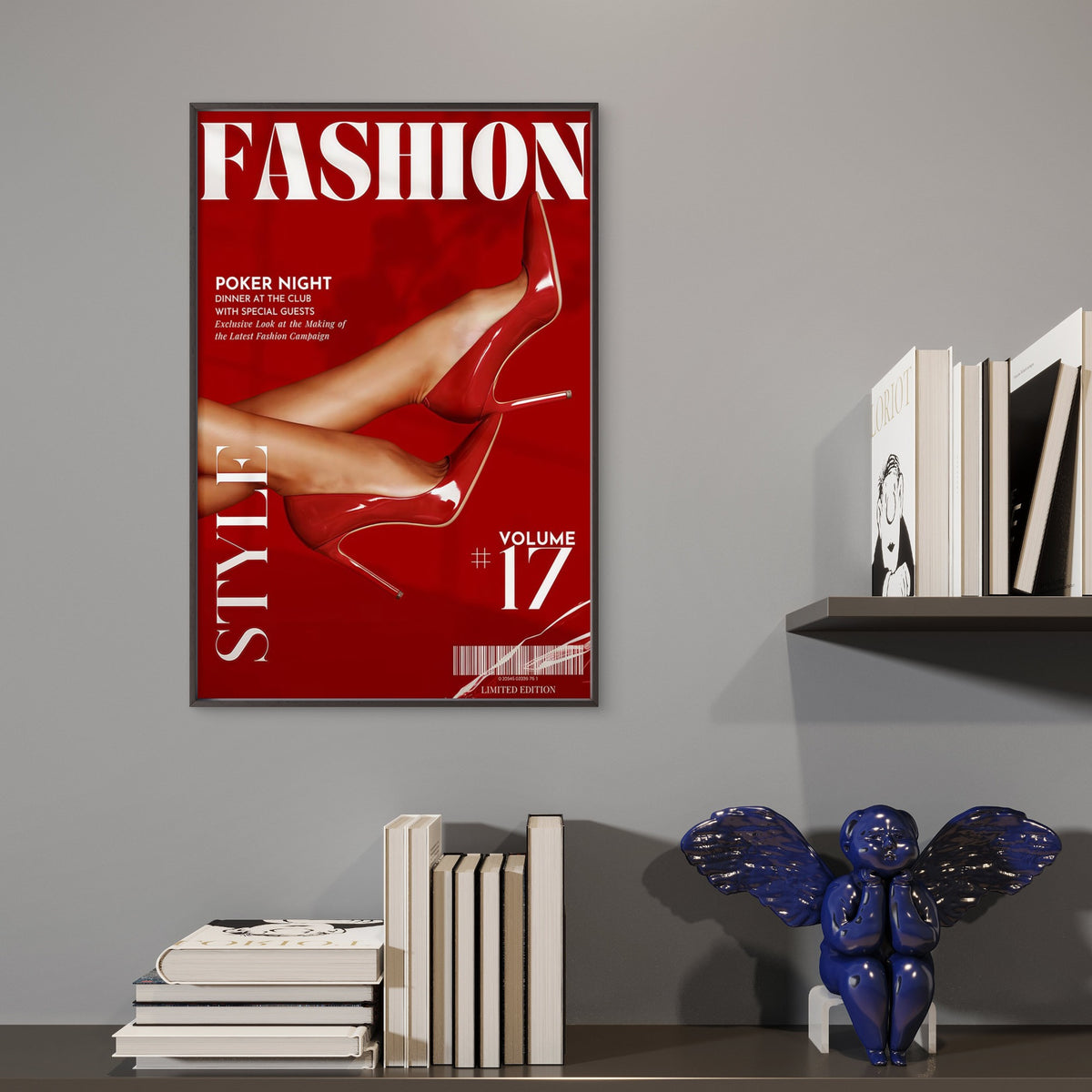 Glamorous Red High Heels Fashion Magazine Art Fashion Home Decor Premium Quality Poster Print Choose Your Sizes