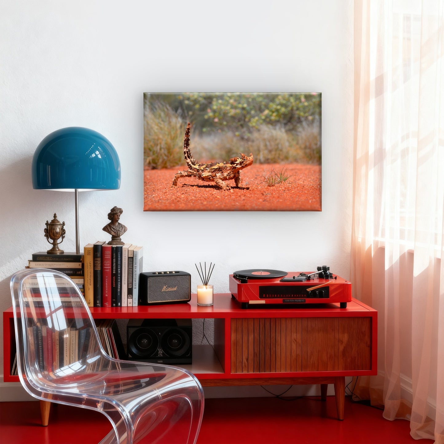 Australian Thorny Devil Lizard Wall Art Decor 100% Australian Made