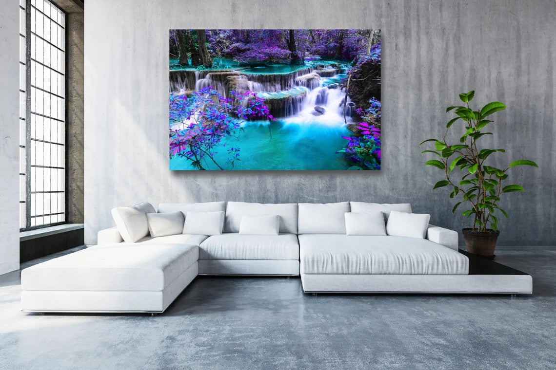 Thailand Forest Waterfall UV Direct Aluminum Print Australian Made Quality