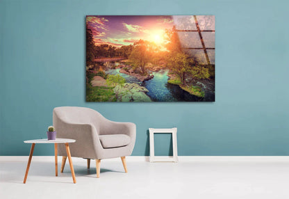 Nature Sunset Scenery UV Direct Aluminum Print Australian Made Quality