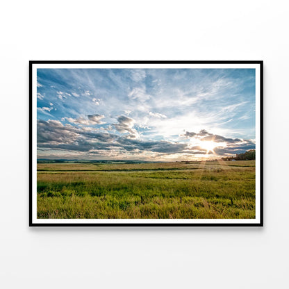 Dusk on the Prairie Home Decor Premium Quality Poster Print Choose Your Sizes