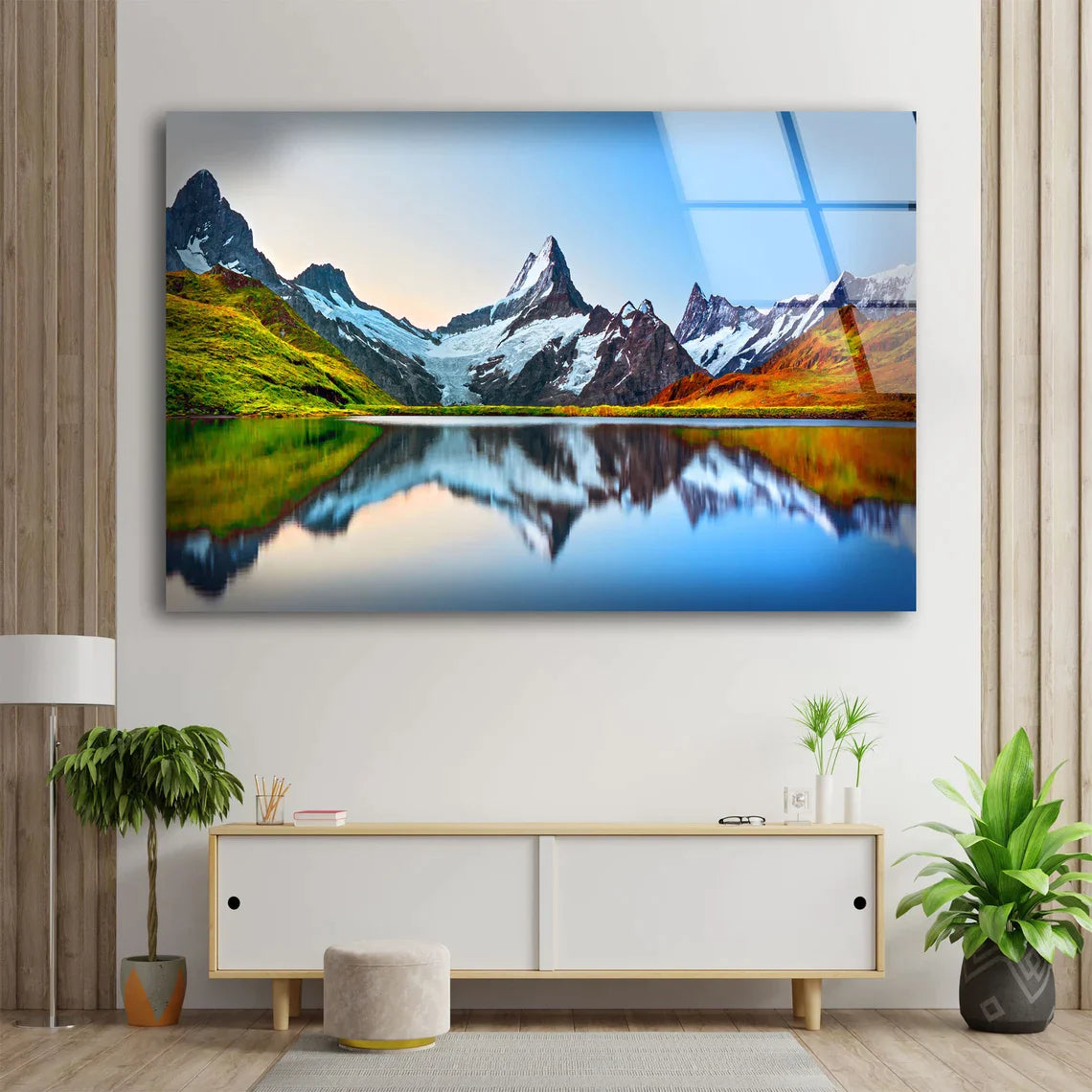 Mountain & Lake Scenery UV Direct Aluminum Print Australian Made Quality