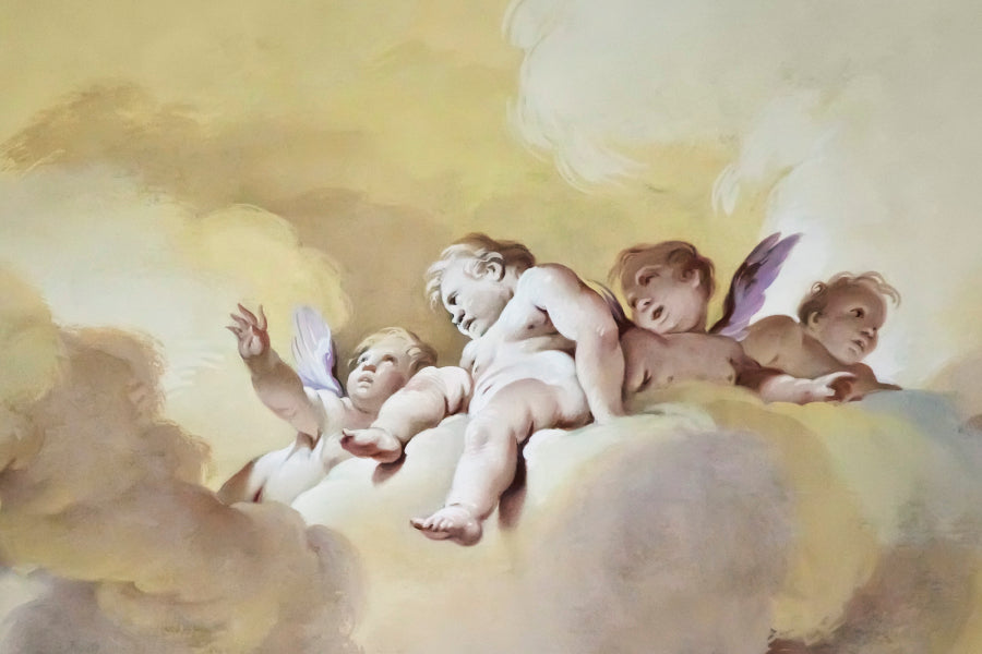 Great Fresco of Some Beautiful Angels Home Decor Premium Quality Poster Print Choose Your Sizes