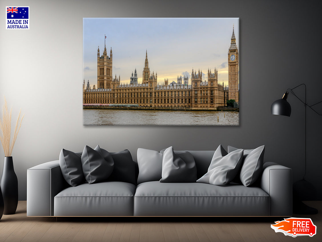 Big Ben with Beautiful Sky In UK Print 100% Australian Made