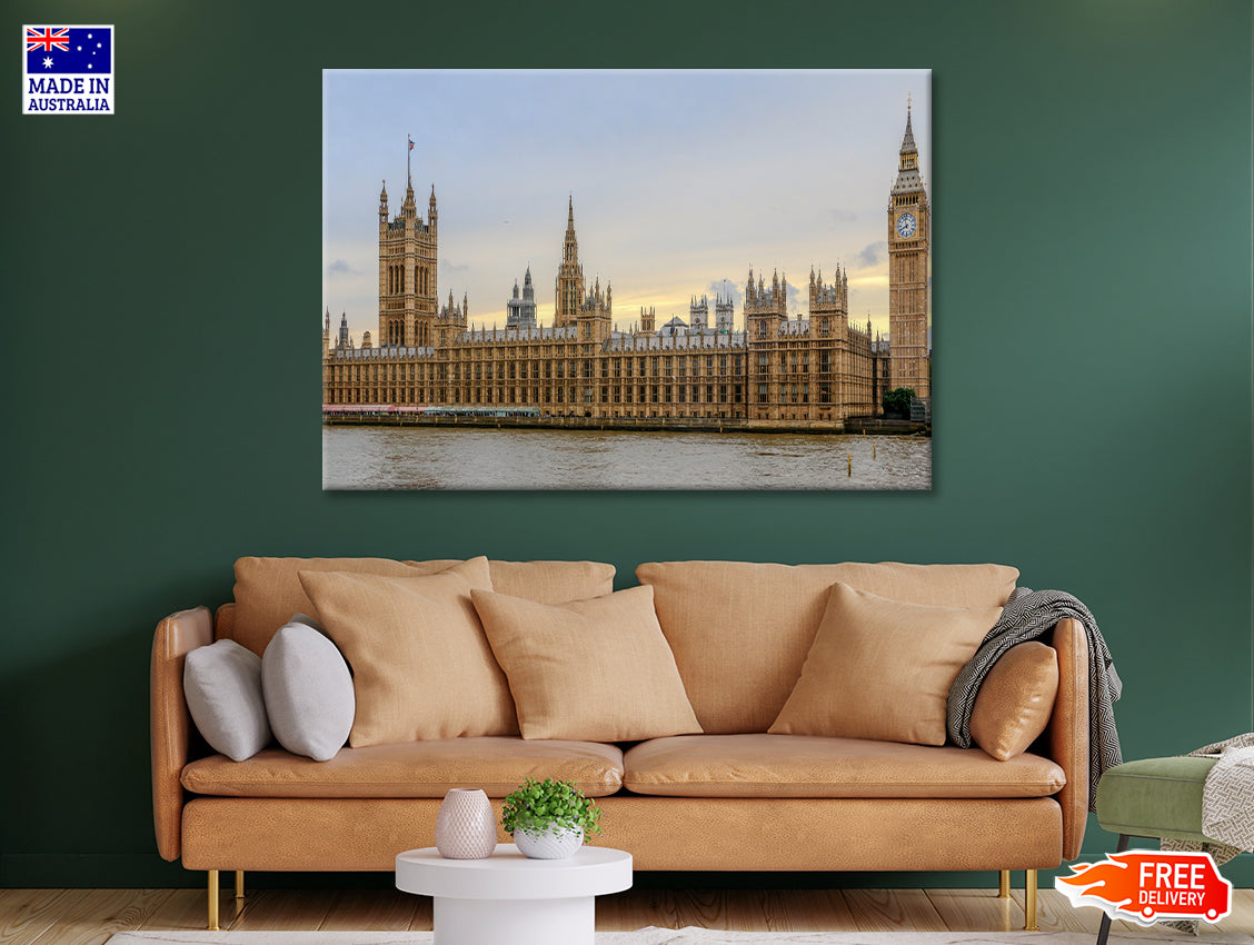 Big Ben with Beautiful Sky In UK Print 100% Australian Made