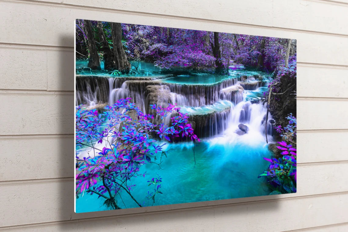 Thailand Forest Waterfall UV Direct Aluminum Print Australian Made Quality