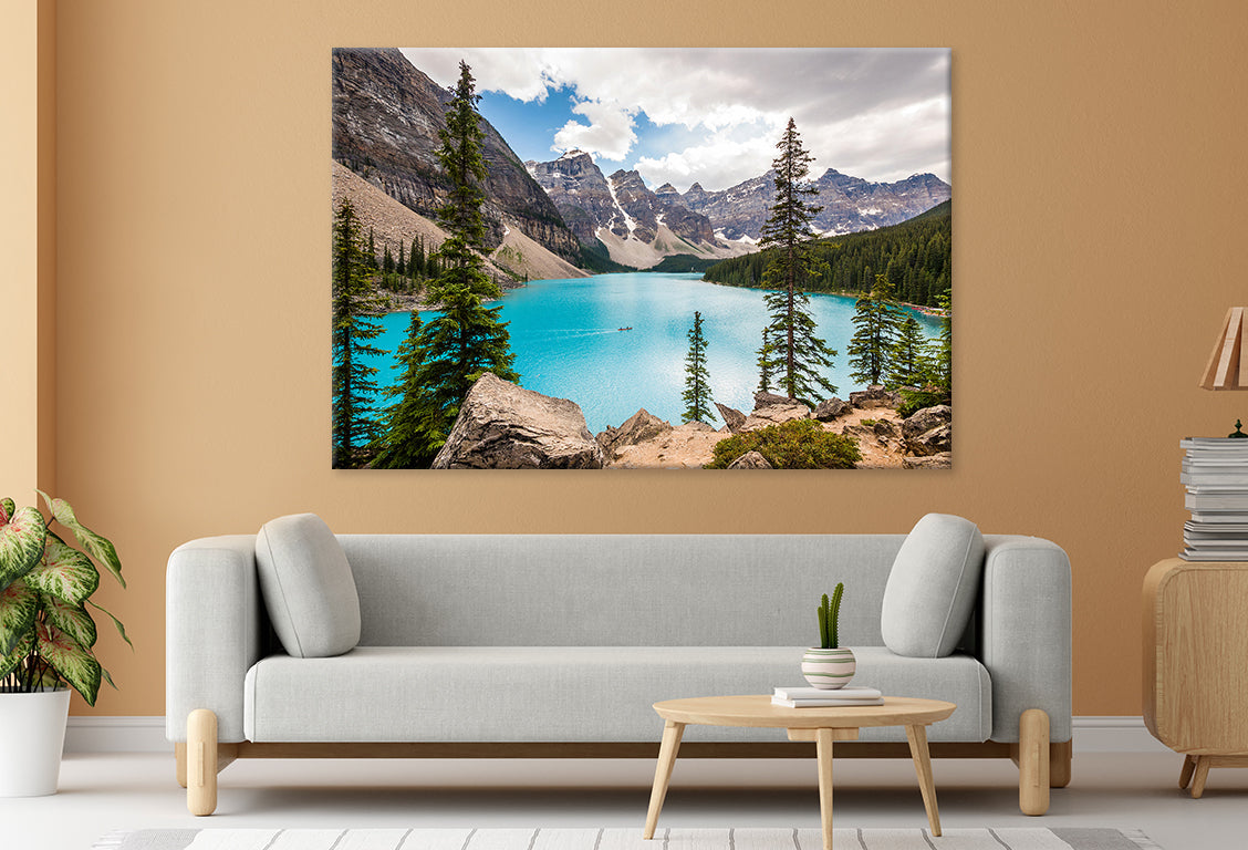 Moraine Lake in Banff, Canada Wall Art Decor 100% Australian Made