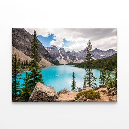 Moraine Lake in Banff, Canada Wall Art Decor 100% Australian Made