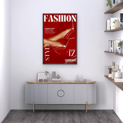 Glamorous Red High Heels Fashion Magazine Art Fashion Home Decor Premium Quality Poster Print Choose Your Sizes