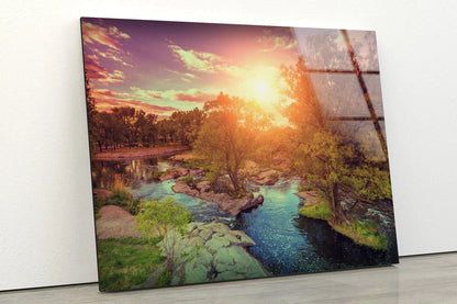 Nature Sunset Scenery UV Direct Aluminum Print Australian Made Quality