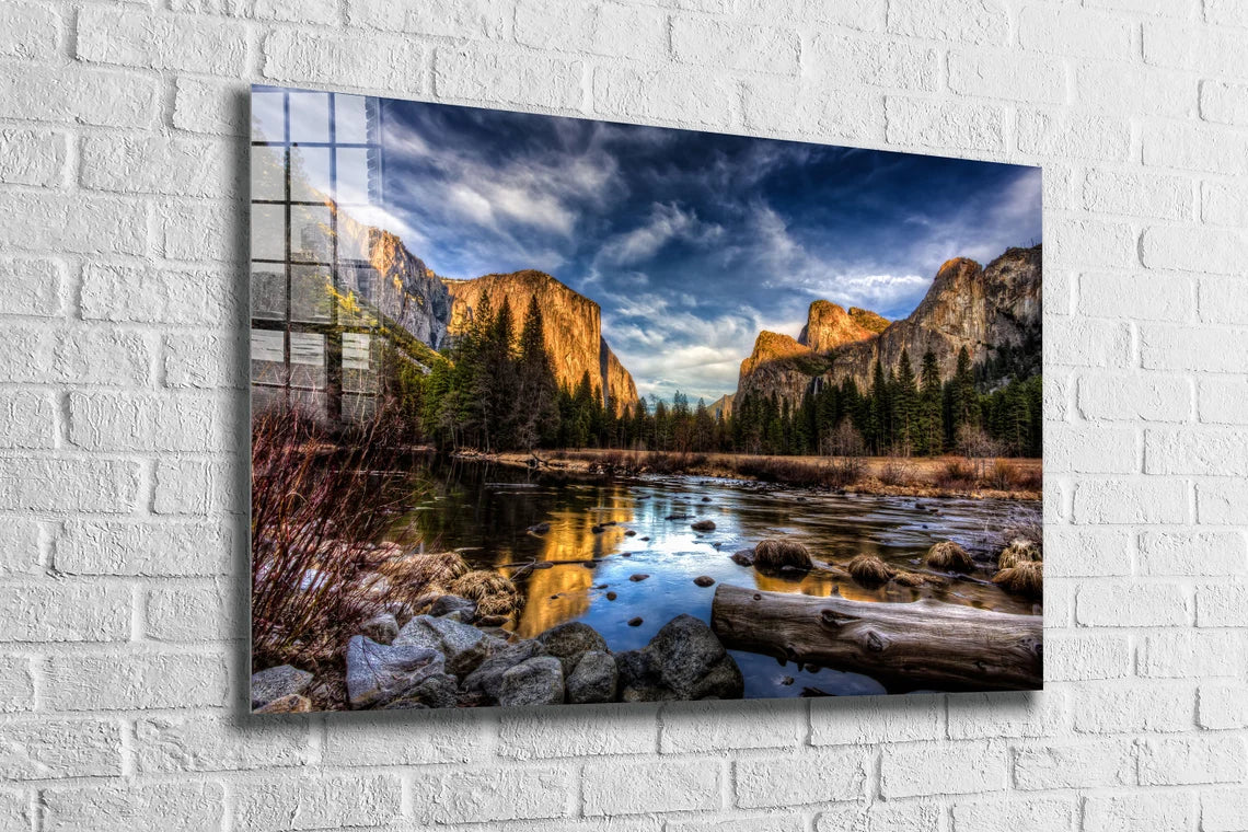 Mountain Lake Scenery UV Direct Aluminum Print Australian Made Quality