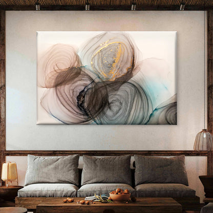 Gold Agate Geode Fluid Ink Abstract Wall Art Decor 100% Australian Made - Bella Home Decor
