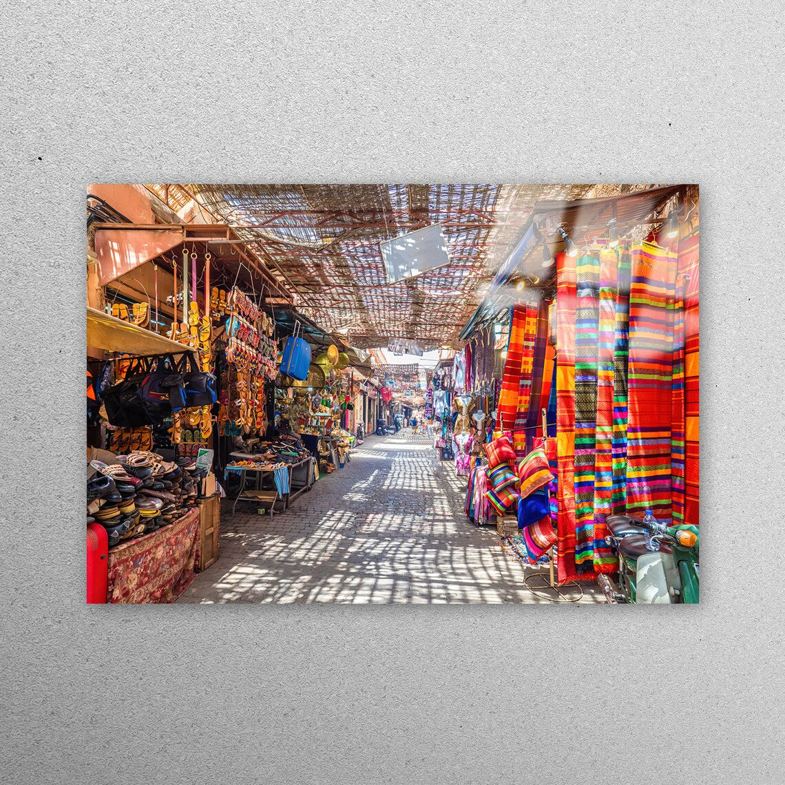 Old Medina Marrakech Acrylic Glass Print Tempered Glass Wall Art 100% Made in Australia Ready to Hang