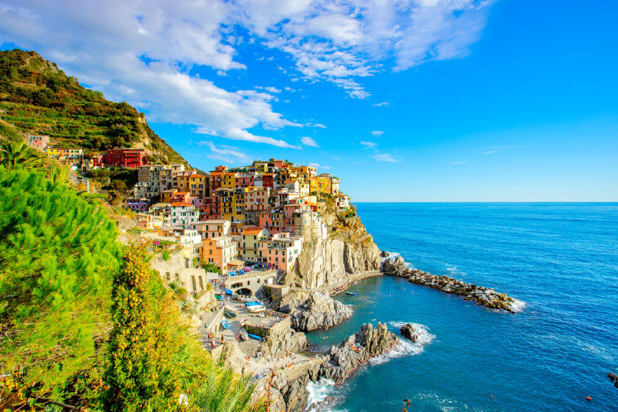 Manarola town Liguria Italy Print 100% Australian Made