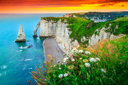 Beautiful Cliffs Aval of Etretat Home Decor Premium Quality Poster Print Choose Your Sizes