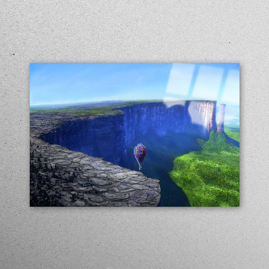 Surreal Colorful Air Balloon Acrylic Glass Print Tempered Glass Wall Art 100% Made in Australia Ready to Hang