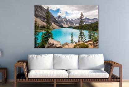 Moraine Lake in Banff, Canada Wall Art Decor 100% Australian Made