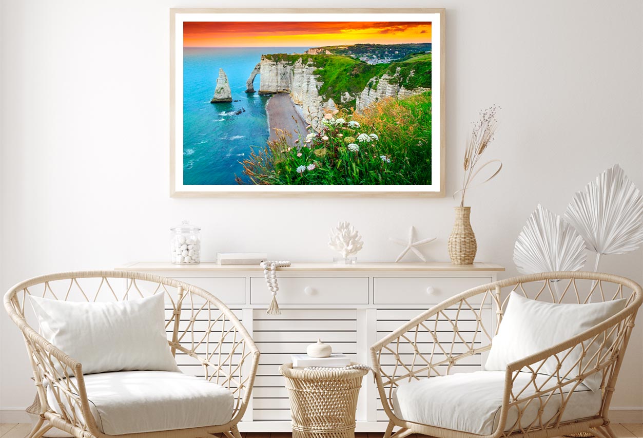 Beautiful Cliffs Aval of Etretat Home Decor Premium Quality Poster Print Choose Your Sizes