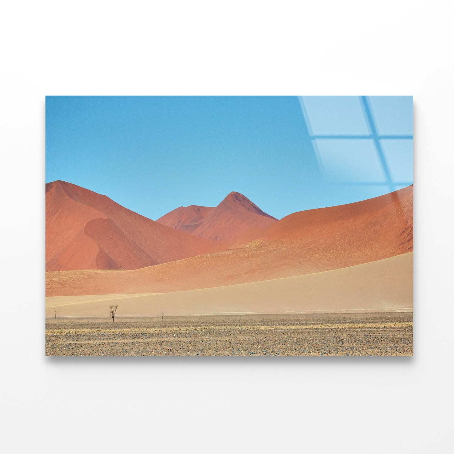 Hills, Sky in Namibia, Africa Acrylic Glass Print Tempered Glass Wall Art 100% Made in Australia Ready to Hang