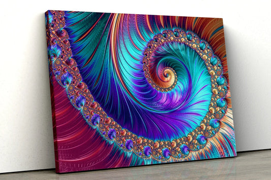 Abstract Fractal UV Direct Aluminum Print Australian Made Quality