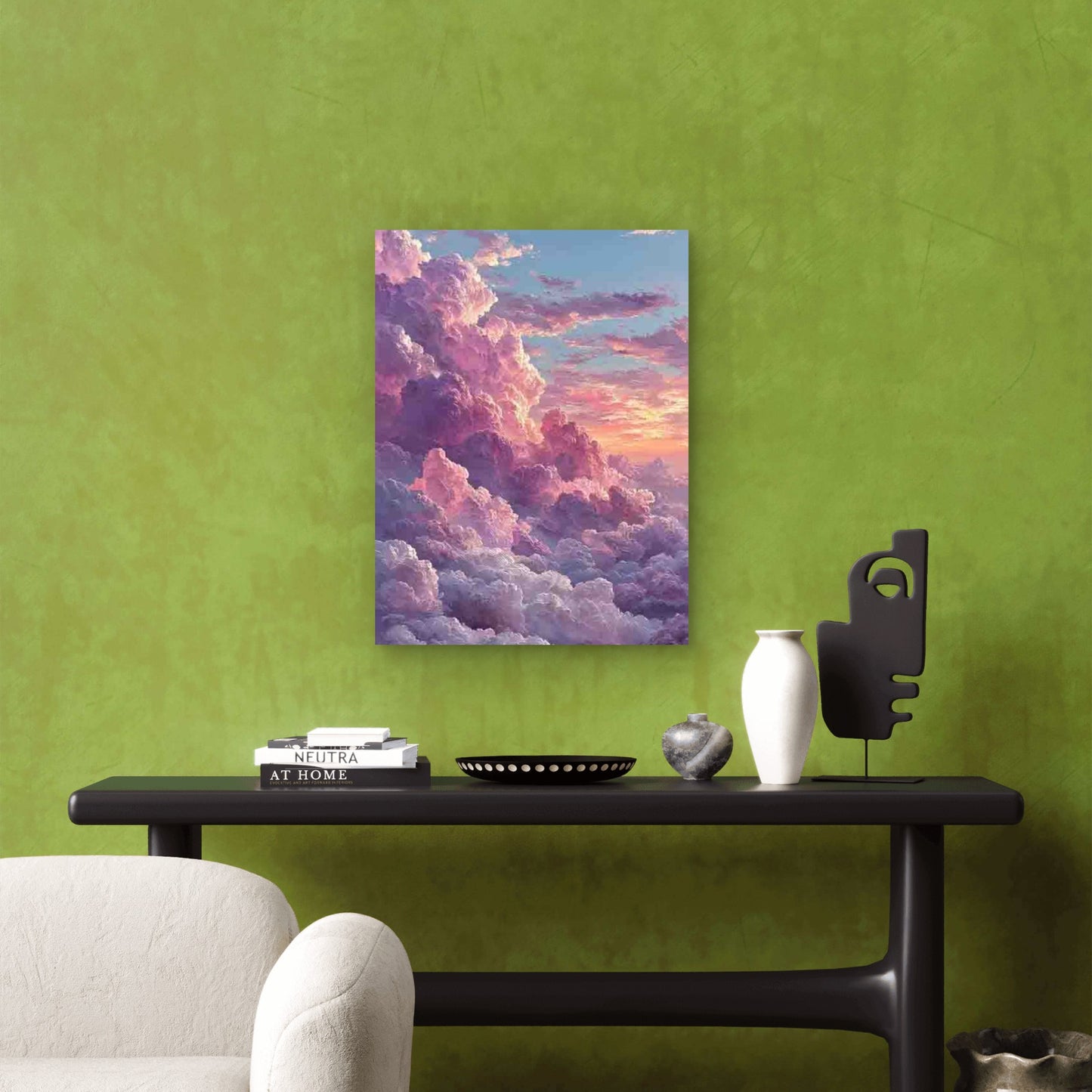 Depiction of Ethereal Sunrise Clouds Metal Print Ready to Hang