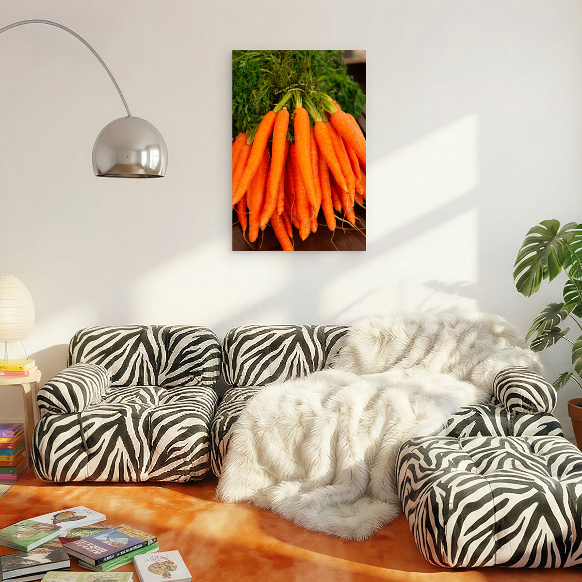 Fresh Bunch of Carrots Metal Print Ready to Hang