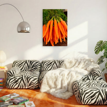 Fresh Bunch of Carrots Metal Print Ready to Hang