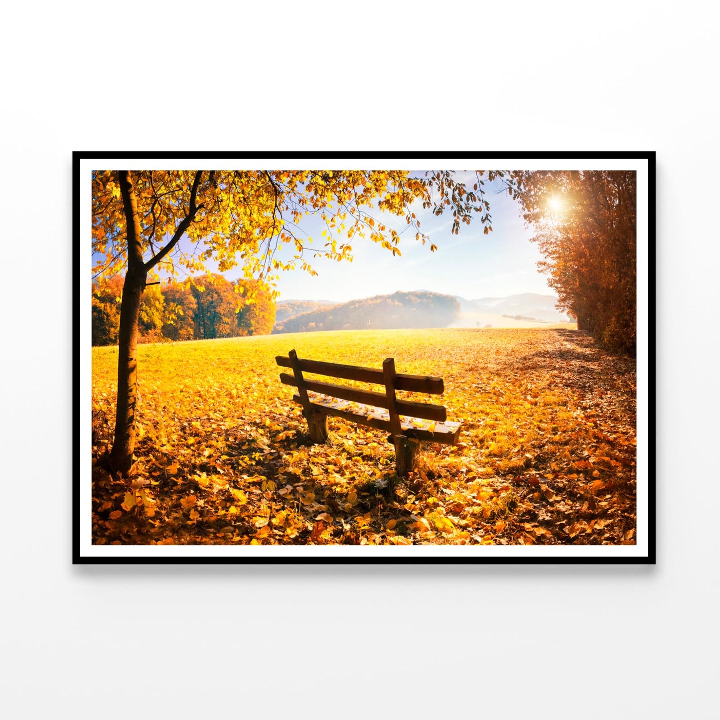 Herbstlandschaft Mit Sonnenschein Home Decor Premium Quality Poster Print Choose Your Sizes