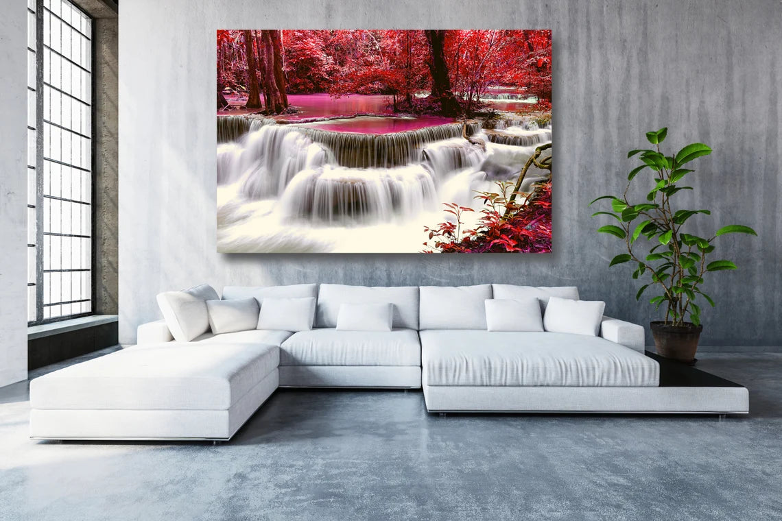 Thailand Forest Waterfall UV Direct Aluminum Print Australian Made Quality