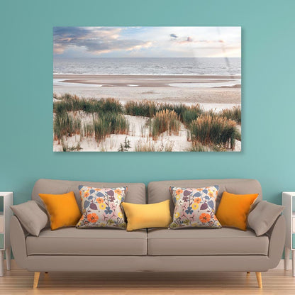 Dune Landscape on The North Sea Beach Acrylic Glass Print Tempered Glass Wall Art 100% Made in Australia Ready to Hang