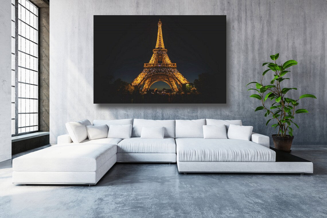 Paris Eiffel Tower Acrylic Glass Print Tempered Glass Wall Art 100% Made in Australia Ready to Hang