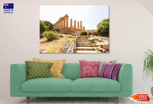 The Temple of Juno In Italy Print 100% Australian Made