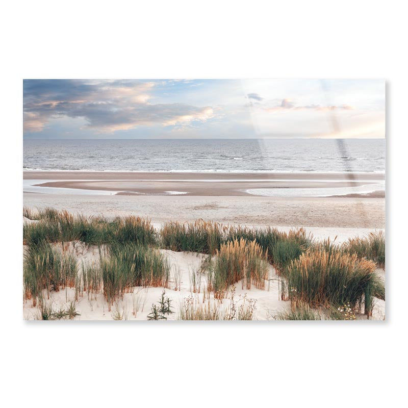 Dune Landscape on The North Sea Beach Acrylic Glass Print Tempered Glass Wall Art 100% Made in Australia Ready to Hang