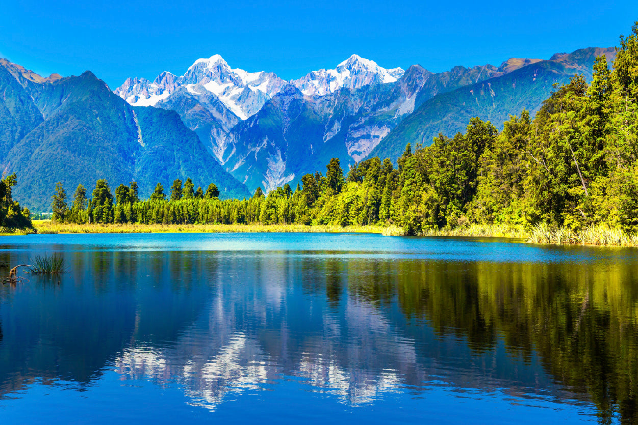 Mountain Cook with Lake Matheson Home Decor Premium Quality Poster Print Choose Your Sizes