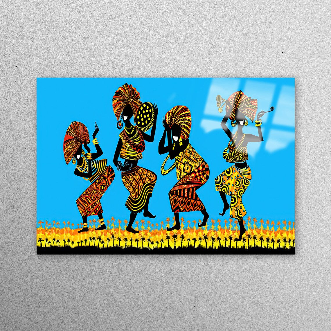 Black Woman Dancers Wall Art Acrylic Glass Print Tempered Glass Wall Art 100% Made in Australia Ready to Hang