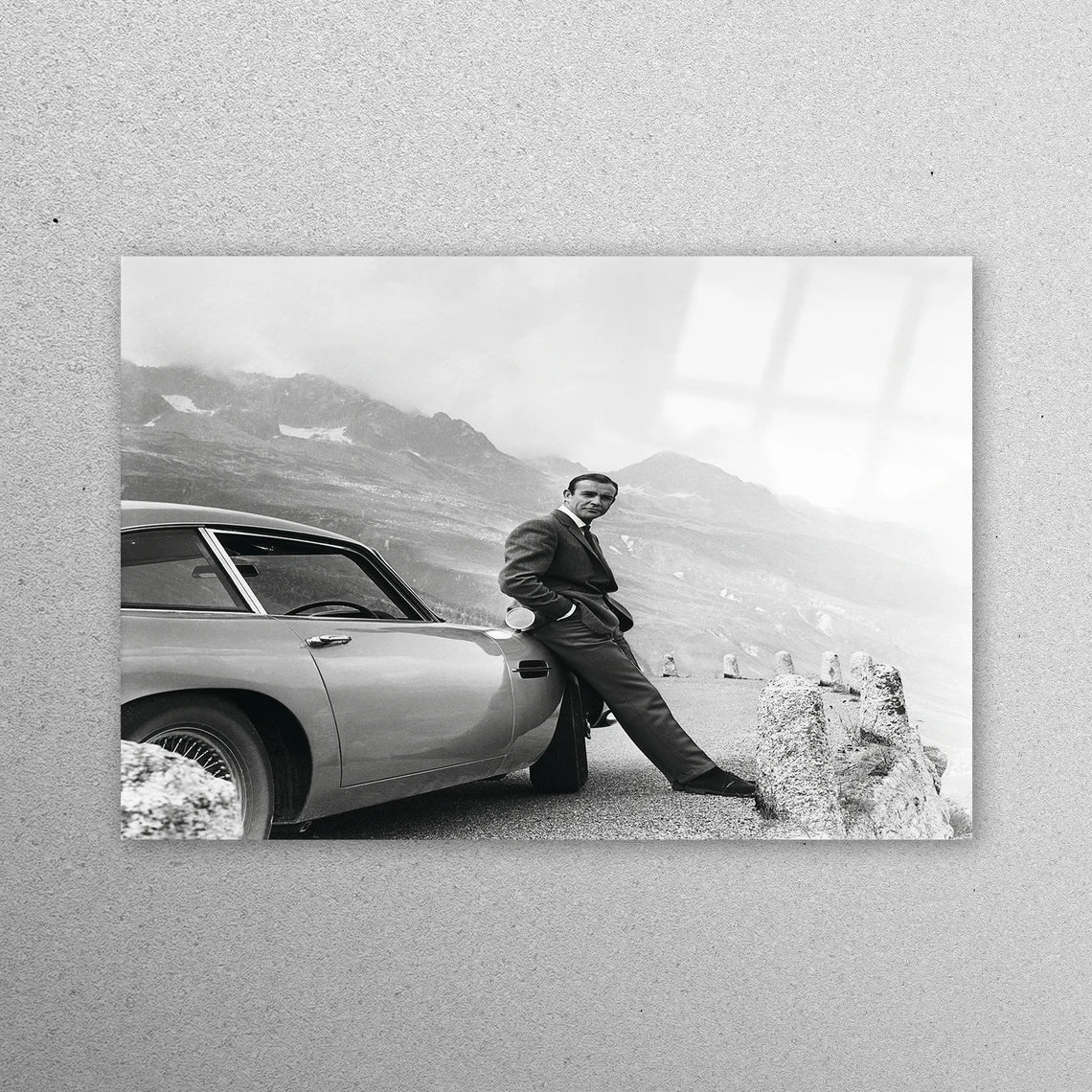 Aston Martin db5 Acrylic Glass Print Tempered Glass Wall Art 100% Made in Australia Ready to Hang