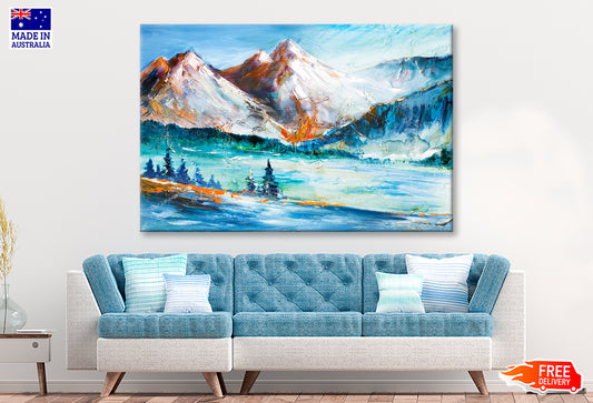 Valley Mountain Painting Limited Edition High Quality Print