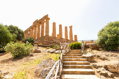 The Temple of Juno In Italy Print 100% Australian Made