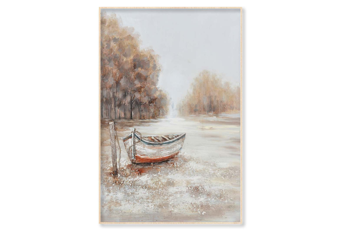 A Natural Scenery, Boat, Painting Wall Art Limited Edition High Quality Print