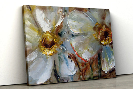 Flowers Oil Painting UV Direct Aluminum Print Australian Made Quality