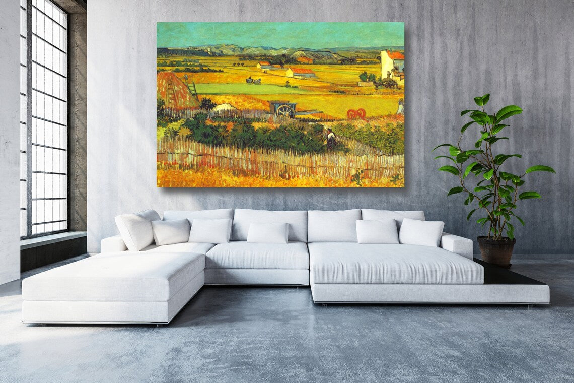 Vincent Van Gogh, The Harvest UV Direct Aluminum Print Australian Made Quality