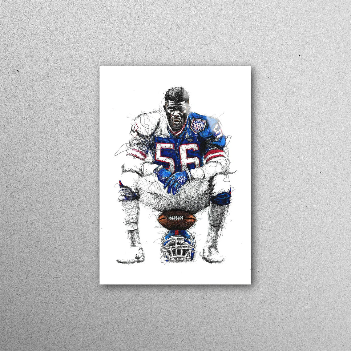 American Football Player Acrylic Glass Print Tempered Glass Wall Art 100% Made in Australia Ready to Hang