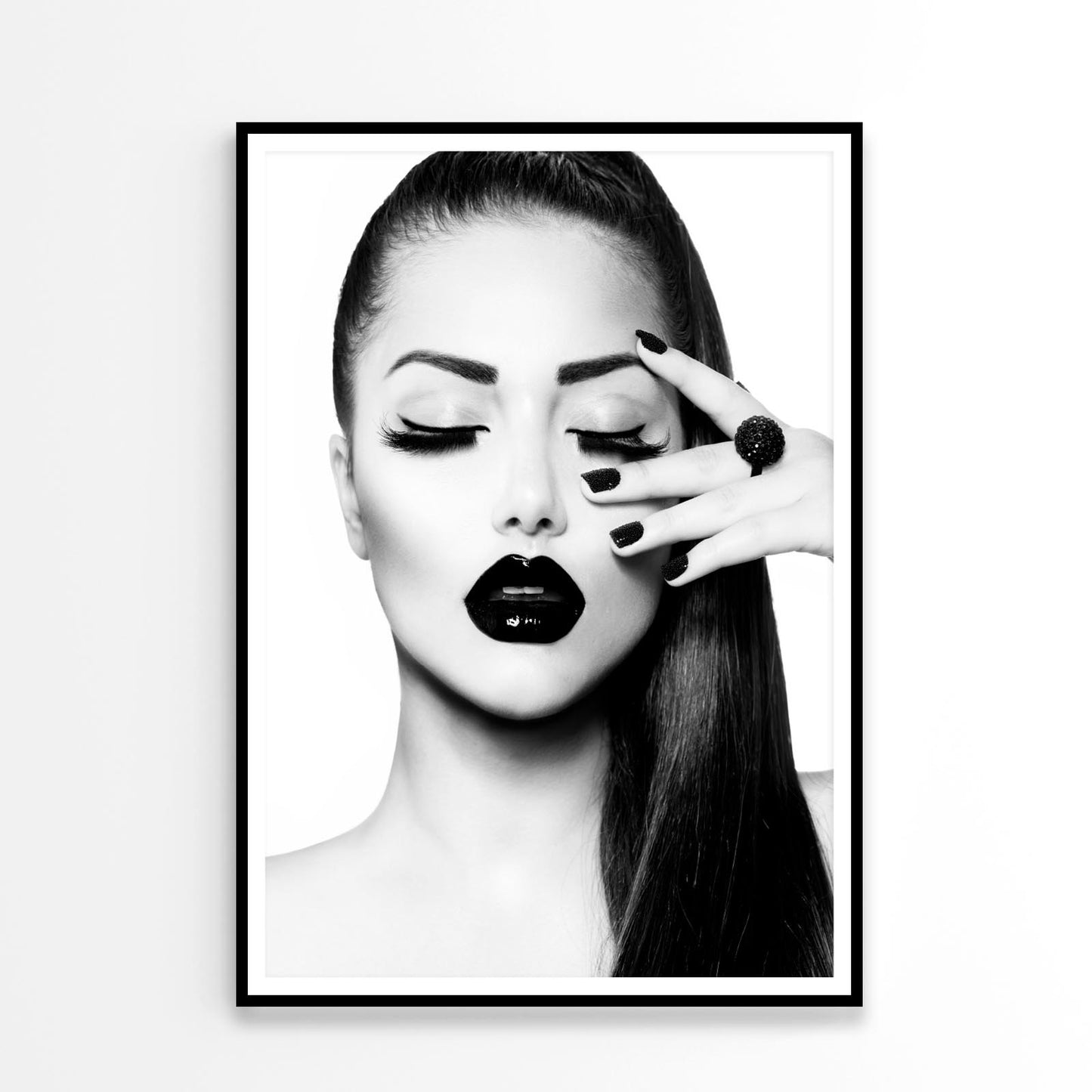 B&W Fashion Girl Design Home Decor Premium Quality Poster Print Choose Your Sizes