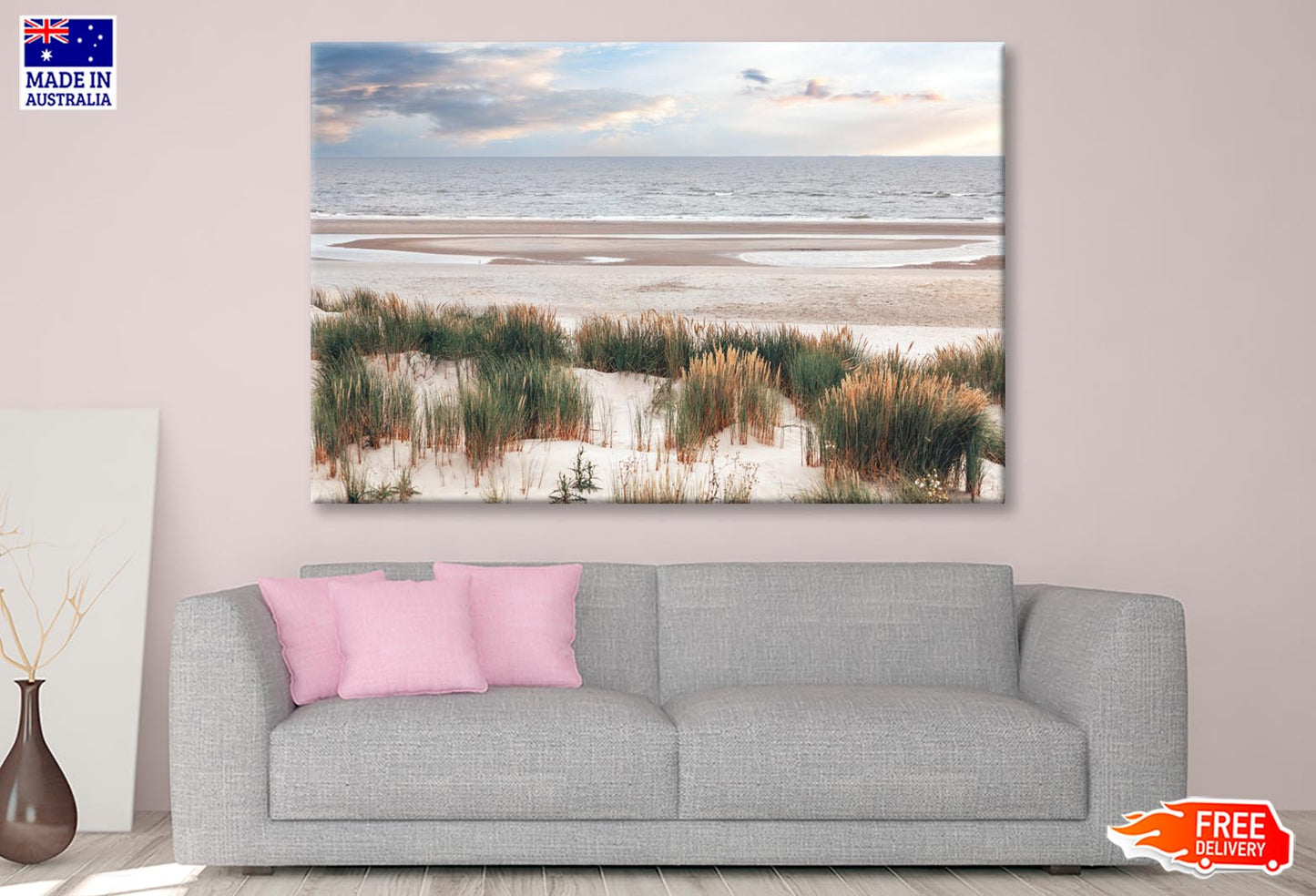 Dune Landscape on The North Sea Beach Wall Art Decor 100% Australian Made