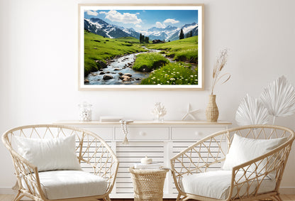 Lake and Mountains View Home Decor Premium Quality Poster Print Choose Your Sizes