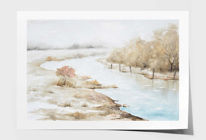 A Natural Scenery, River, Painting Wall Art Limited Edition High Quality Print