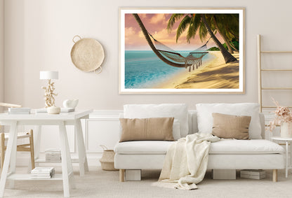 Hammock on the Beach Home Decor Premium Quality Poster Print Choose Your Sizes