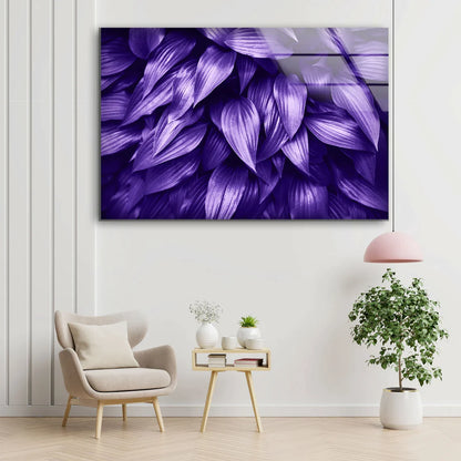 Purple Leaves Closeup UV Direct Aluminum Print Australian Made Quality