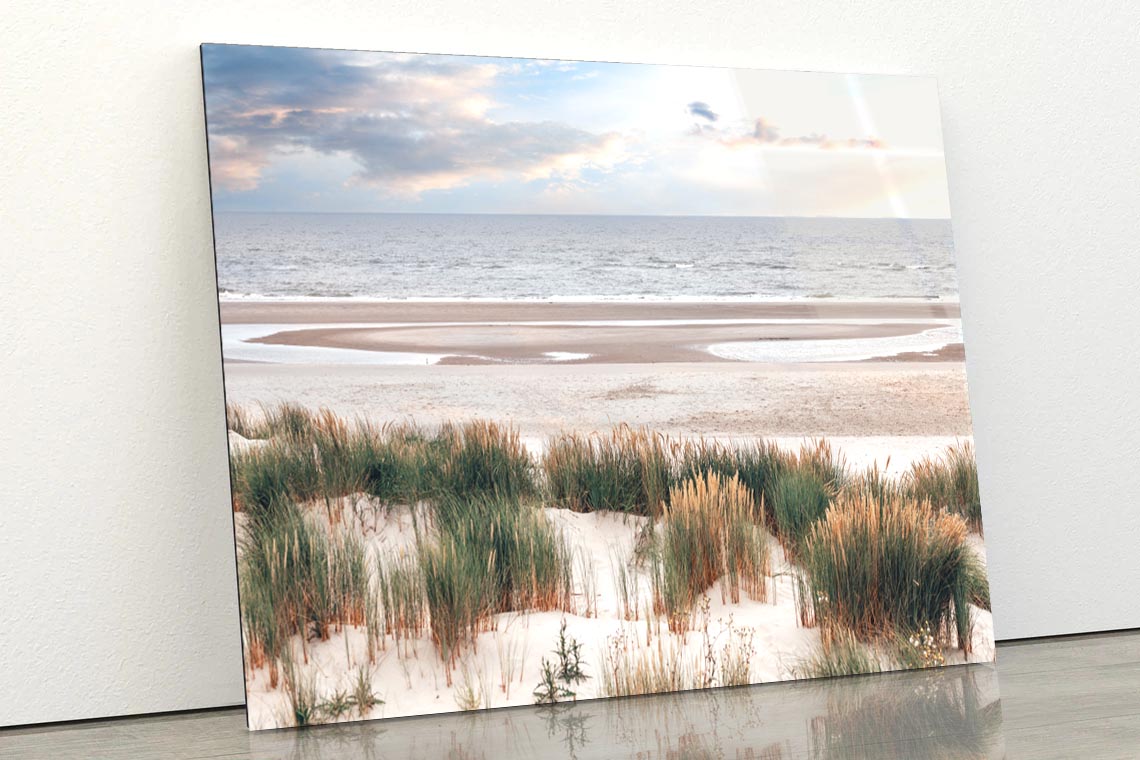 Dune Landscape on The North Sea Beach Acrylic Glass Print Tempered Glass Wall Art 100% Made in Australia Ready to Hang